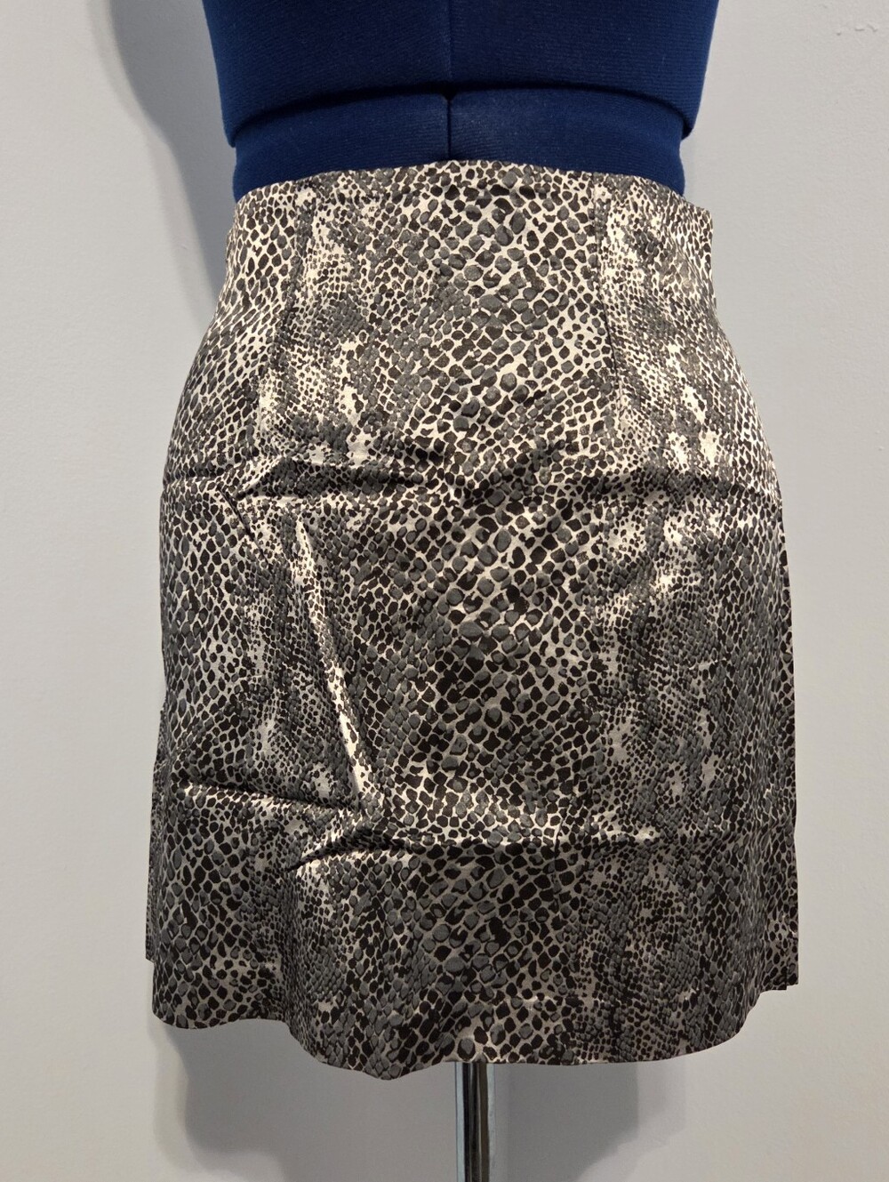 Vintage 90s Snakeskin Micro Mini Skirt Size 5/6